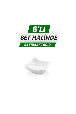 Alezy 522 Göreme Melamin Termostar Ürgüp Tekli Sosluk 8x8cm Beyaz