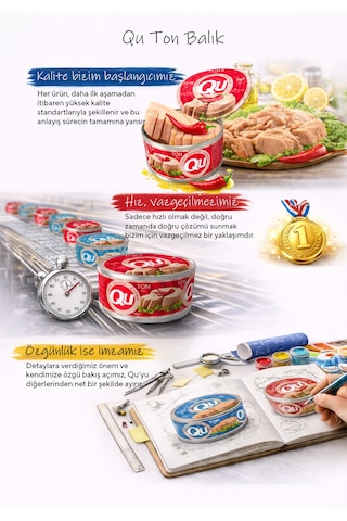 Qu Acılı Ton Balığı 6 x 160 G