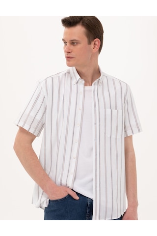 Pierre Cardin Erkek Lacivert Kısa Kollu Gömlek 50269430-vr033 Lacivert