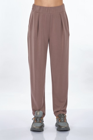 Perspective Lastikli Bel Açık Kahverengi Kadın Pantolon 24790166 001