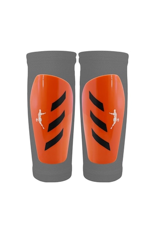 Pro Futbol Tekmeliği Çoraplı Çocuk Yetişkin Kaval Koruyucu Tekmelik Futbolcu Dizliği Turuncu