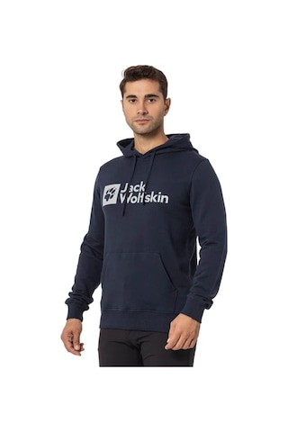 Jack Wolfskın Erkek Sweatshırt Arthur Hoody Lacivert Kapüşonlu Lacivert Lacivert