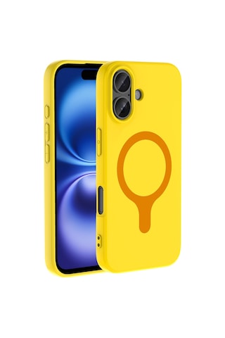 Lexroo Apple iPhone Uyumlu 17 Mag Safe Şarj Özellikli Aris Silikon Kılıf - Mürdüm