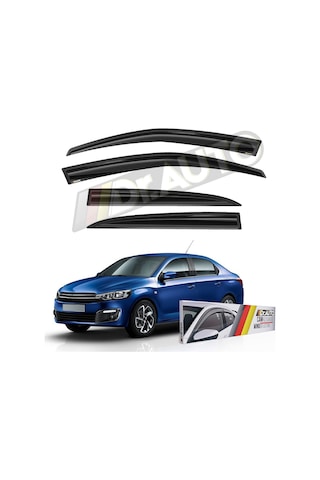 Citroen C-elysee Cam Rüzgarlığı 4lü