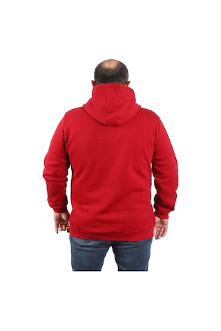 Moc Grande Mocgrande Büyük Beden Unisex Kapüşonlu 3Ip Sweat 11701 Bordo