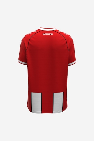 Hummel 24/25 Samsunspor Çubuklu Forma Beyaz - Kırmızı