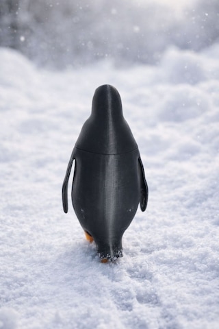 12 Cm Nihilist Penguen Figürü Dekoratif Biblo Minimal Tasarım