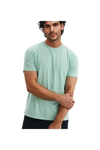 Arma Ar-ma Erkek Bisiklet Yaka Tişört Baskisiz Basic Örme Kumaş Regular Fit %100 Pamuk 30/1 Penye Süprem Y31344408202 Yeşil-y2