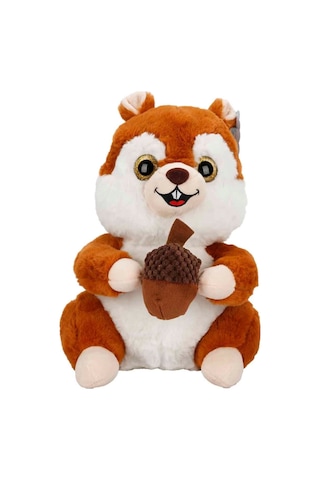 30 Cm Boyunda Yumuşak Dokulu Sevimli Peluş Sincap