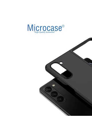 Microcase Samsung Galaxy Z Fold 7 İle Uyumlu Mat Yüzey Sert Plastik Kılıf - Al8848 Siyah