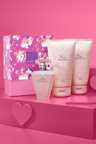 Avon Rare Pearls Kadın Parfüm EDP 50 ML + Shimmer Duş Jeli 150 ML + Vücut Losyonu 150 ML
