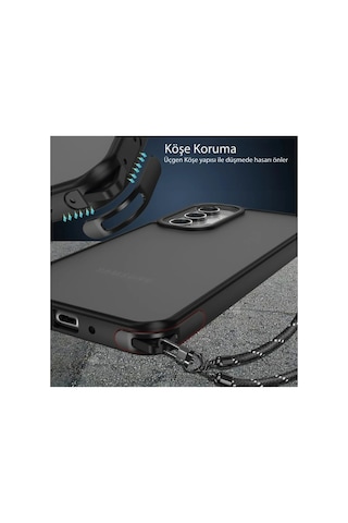Newface - 980 - Samsung Galaxy Uyumlu A05s Kılıf Elegant Kapak - Csmo-tex - - Pudra