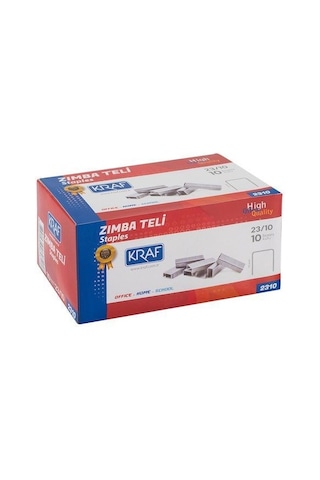 Kraf Zımba Teli 23/10 1000 Adetlik Kutu 10 Paket