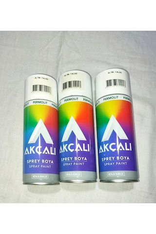 Akçalı Altın Yaldız Yaldızlı Alüminyum-ahşap-plastik-demir-metal-sprey Boyama 400 Ml Çok Renkli