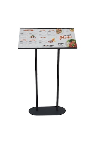 Restoran Önü Metal Menü Panosu 3xa4