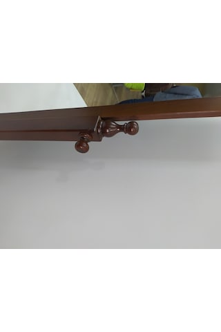 Boy Aynası Ahşap Parlak Beyaz Lake Boya Natüre Klasik Mobilya Ahş (422099776) Beyaz