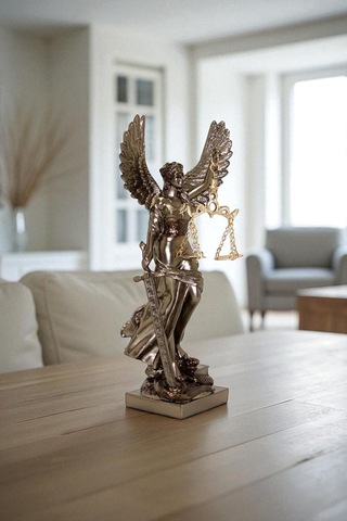 Kanatlı Adalet Tanrıçası Themis Biblosu