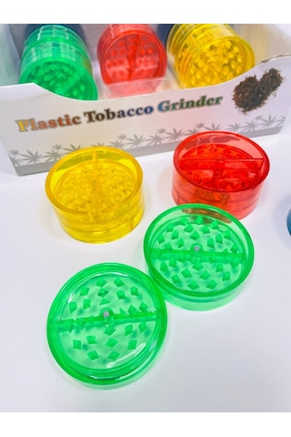 Plastik Tutunöğütücü Grinder /2Parça-55Mm