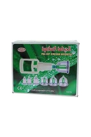 6 Lı Vakum Aparatı Seti Geleneksel Bardak Çekme Takımı Hacamat 6 Bardak Ile 1 Emici Vakumlama Aleti