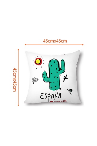 Tenfowee Pamuk Keten Dekoratif Yastık Kılıfı 45x45cm - Gizli Fermuarlı, Yıkama Dayanıklı, Ev/ofis/araba Dekoru - Model F Diğer