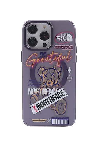Apple Uyumlu iPhone 14 Pro Uyumlu Kılıf Apollo Magneticsafe Desenli Kapak - Apollo Mor - 2 Renkli