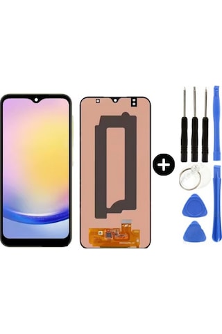 Samsung A25 Sm-a256e Uyumlu Servis Lcd Ekran Dokunmatik + Tamir Seti