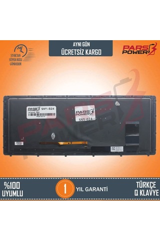 Sony Uyumlu Vaio Fit Svf-15N, Svf15N Klavye Işıklı (Siyah Tr) Siyah - Işıklı