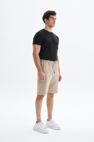 AR-MA Arma Erkek Regular Fit Basic Süprem % 100 Pamuk Yandan Ve Arka Cepli Şort Y29504279302 Bej