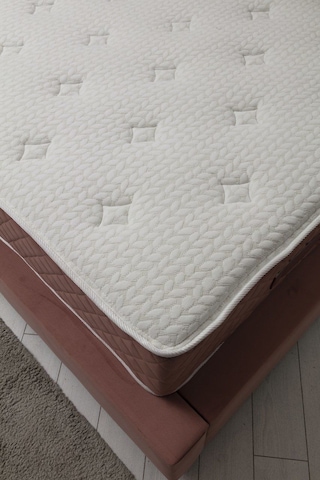 160x200 Deluxe Baza+başlık+sonata Yatak Gül Kurusu