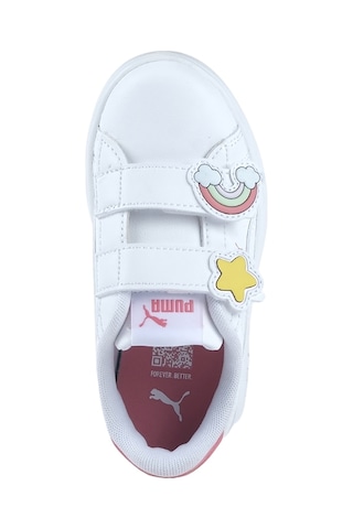 Puma Smash 3.0 Badges Çocuk Beyaz Spor Ayakkabı 397286-01 Beyaz