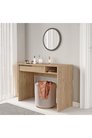 Robin Home Lidya Makyaj Masası Aynalı Çekmeceli Sepet