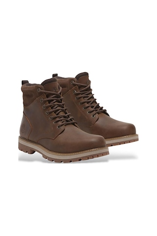 Timberland Britton Road Mid Lace Up Waterproof Boot Erkek Günlük Bot Tb0a69uhem61 Gri Kahverengi