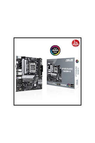 Asus Prıme B650m-k, 2xddr5, 2x M.2, D-sub, Hdmı, Am5 Soket Anakart