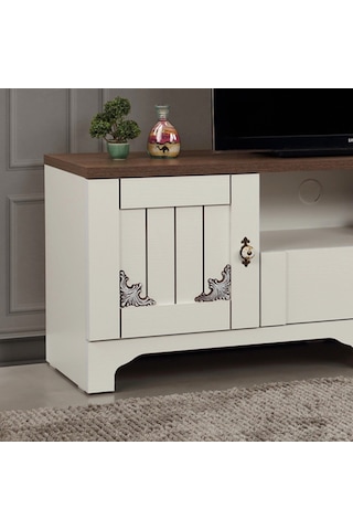 Gazel Country Tv Ünitesi 140 Cm / Kapaklı Çekmeceli Tv Sehpası