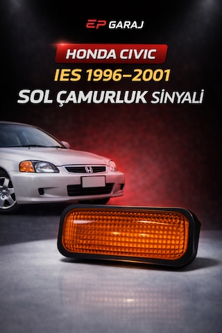 Honda Cıvıc İes 1996 2001 Model Uyumlu Turuncu Sol Çamurluk Sinyali 0