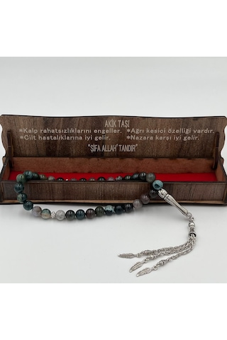 Lapis Lazuli Taşlı Erkek Tesbih Özel Ahşap Kutulu Hediyelik Tesbih Şık Erkek Hediyesi Tb24 19379273