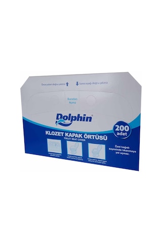 Dolphin Klozet Kapak Örtüsü 200lü Beyaz