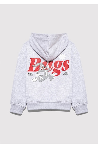 Mavi Bugs Bunny Açık Gri Kız Çocuk Sweatshirt M7s10134-88467 Açık Gri