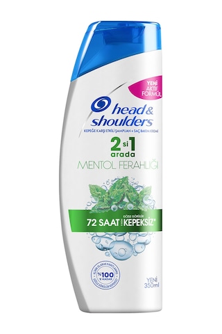 Head & Shoulders 2 in 1 Mentol Ferahlığı 72 Saat Kepeksiz Şampuan 350 ML