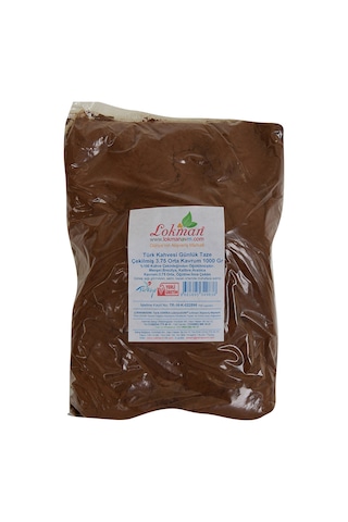 Lokman Avm Türk Kahvesi Günlük Taze Çekilmiş 3.75 Orta Kavrum 1 KG Paket