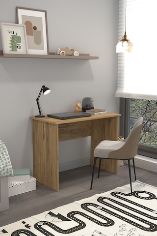 Mono Modern Çalışma Masası 90x60 Cm Bilgisayar Ve Ders Masası Ofis Ve Home Office Masa Atlantik Çam