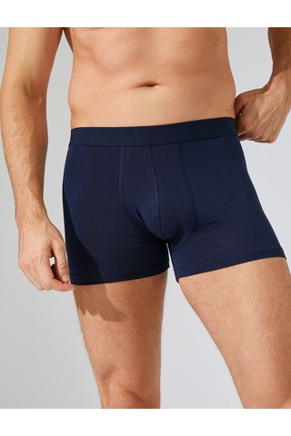 Koton 2'Li Boxer Pamuklu Desenli Saks Desenli 3Wlm90065Mk 3Wlm90065Mk9D6 Saks Mavisi
