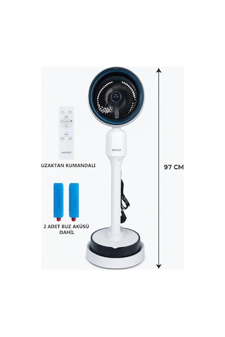 Weston Ws-60w Buharlı Uzaktan Kumandalı Ayaklı Vantilatör