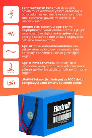 Volta Vs5 Uyumlu Batarya Yüksek Kapasite Lifepo4 72v 24ah Elektrikli Motosiklet Bataryası