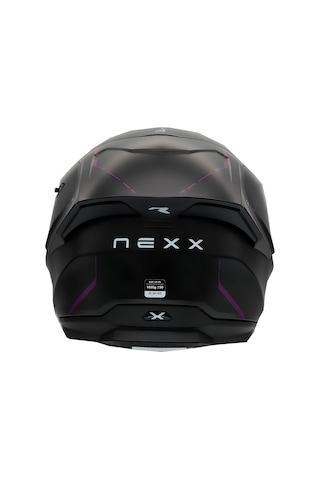 Nexx Y.100R React Kapalı Motosiklet Kaskı Mat Siyah - Mor