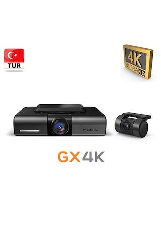 Fınevu Gx4k Ultra Hd 2ch Wi-fi Türkçe 2kameralı Araç Kamerası