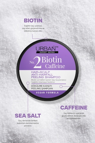 Urban Care Expert Series Biotin ve Kafein Peeling Şampuan 200 ML