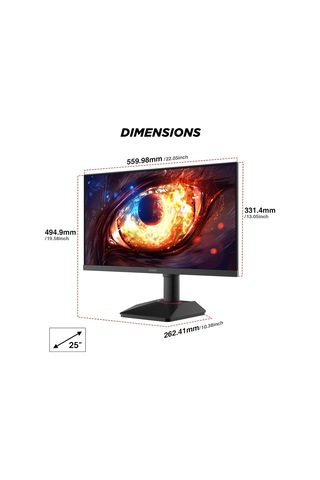 G2511e 24.5 İnç Monitör, 320hz E-spor Monitörü, Ips Fhd 1080p, Adaptive-sync, 2x Hdmı 2.0 + Dp 1.4,%99 Srgb, Profes