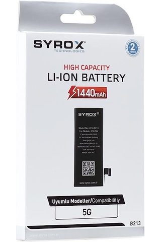Syrox Apple Uyumlu iPhone 5G Batarya