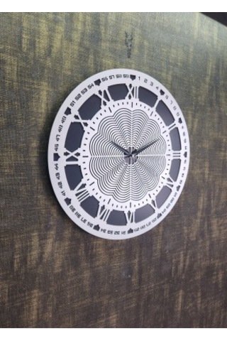 Bymelekoğlu Siyah & Silver Duvar Saati, Gümüş Saat, Duvar Saati - Gümüş